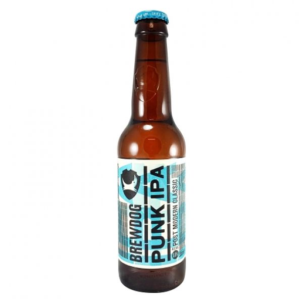 Botella de Brewdog, cerveza de importación distribuida por Comercial Williams